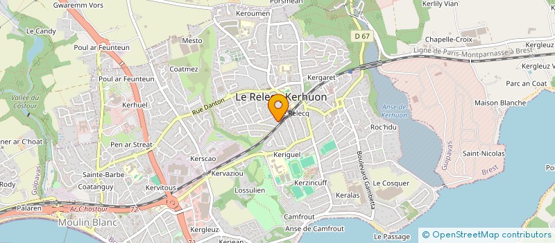 localisation de l'entreprise FUDOSHIN KARATE DO à LE RELECQ-KERHUON