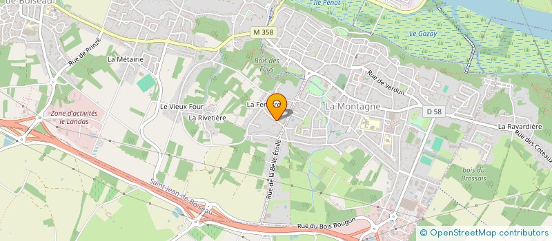 localisation de l'entreprise FUDOSHIN SHITO RYU KARATE DO  LA MONTAGNE