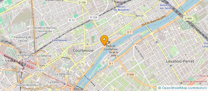 localisation de l'entreprise FUEGO BY P à COURBEVOIE