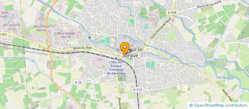 localisation de l'entreprise FUENTO CHRISTIANE & FUENTO SUDRE JEANINE à L'ISLE-SUR-LA-SORGUE