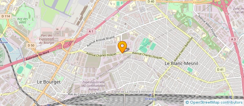 localisation de l'entreprise FUERTEVENTE  LE BLANC-MESNIL