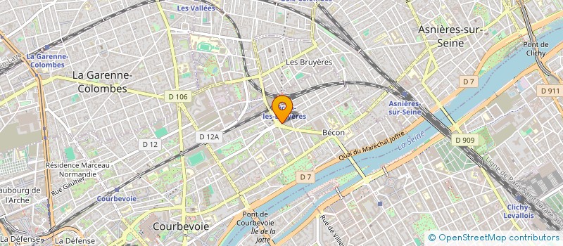 localisation de l'entreprise FUEVE à COURBEVOIE