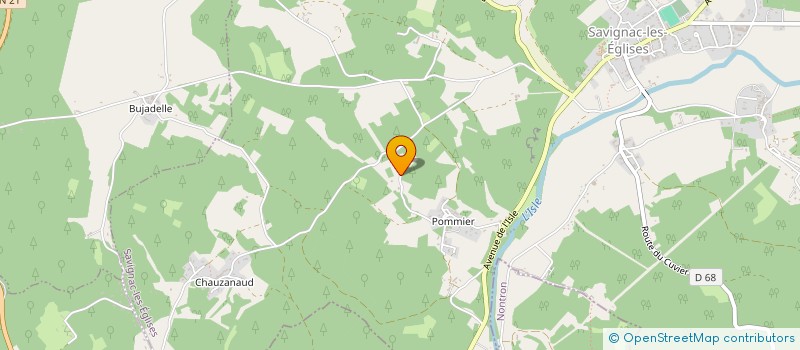 localisation de l'entreprise FUGA-HITO  SAVIGNAC-LES-EGLISES