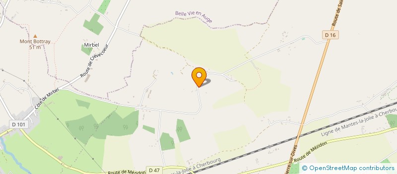 localisation de l'entreprise FUGIER TERRASSEMENT  MEZIDON VALLEE D'AUGE