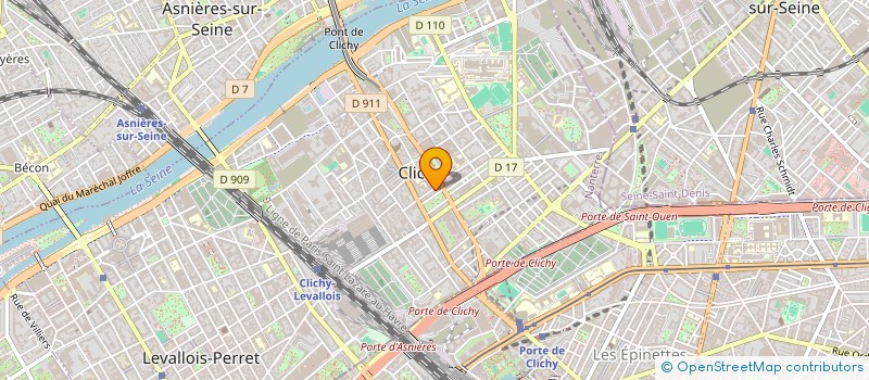 localisation de l'entreprise FUGIPI à CLICHY