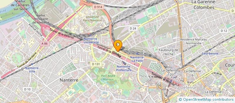 localisation de l'entreprise FUGRO FRANCE à NANTERRE