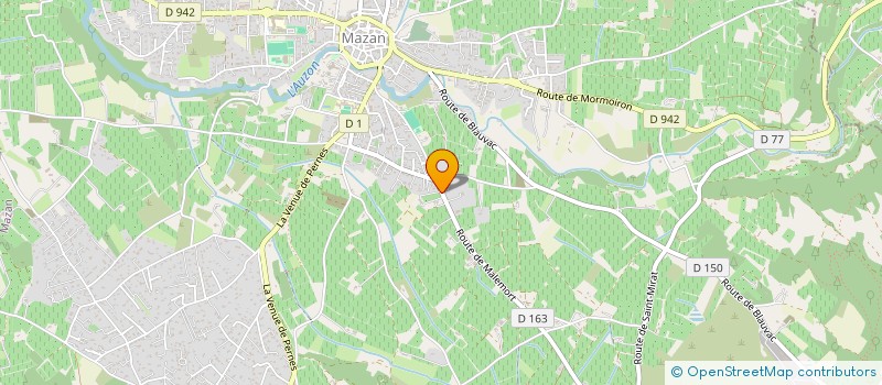 localisation de l'entreprise FUGUEIROLLES  MAZAN