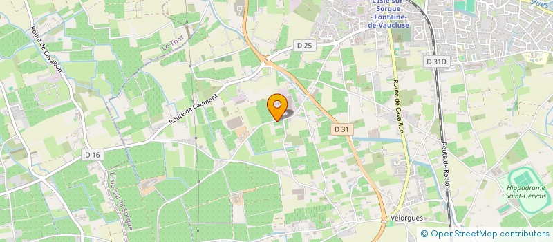 localisation de l'entreprise FUGUEIROLLES  L'ISLE-SUR-LA-SORGUE