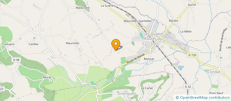 localisation de l'entreprise FUGUES VENITIENNE DE FRANCE  CUZANCE