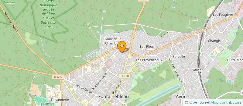 localisation de l'entreprise FUGUVFX à FONTAINEBLEAU