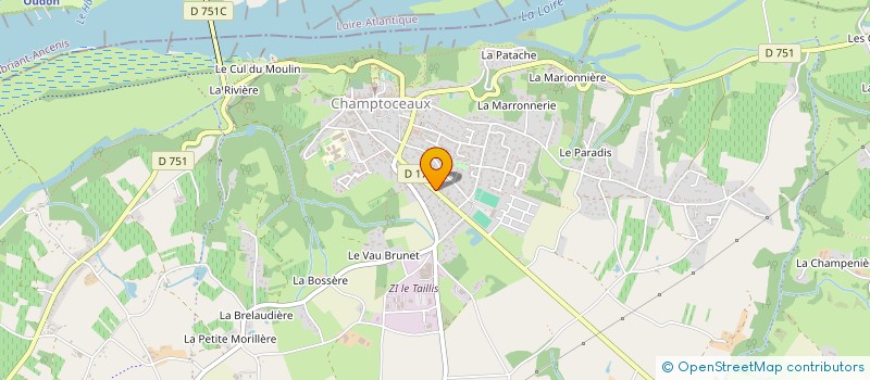 localisation de l'entreprise FUILET BADMINTON DETENTE à MONTREVAULT-SUR-EVRE