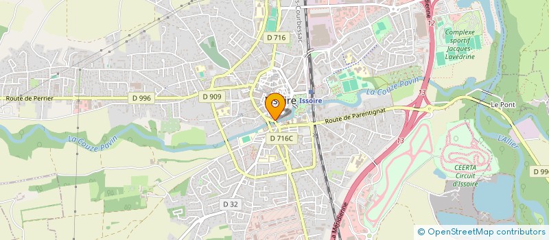 localisation de l'entreprise FUJI-YAMA  ISSOIRE