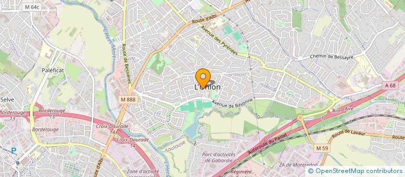 localisation de l'entreprise FUJODA à L'UNION