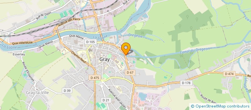 localisation de l'entreprise FUKS AND CO à GRAY