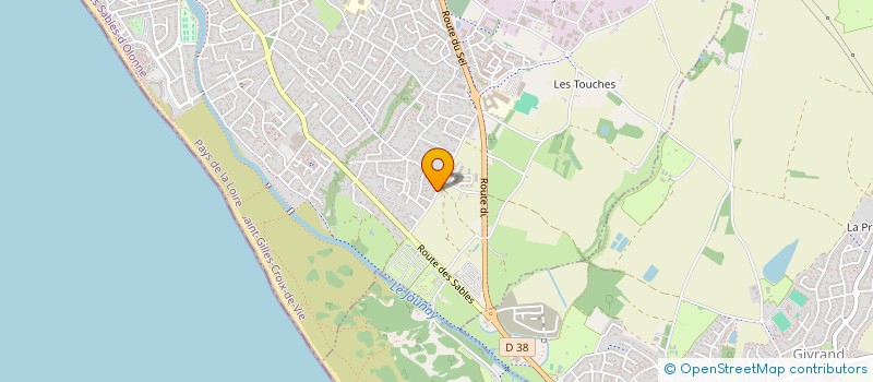 localisation de l'entreprise FULBERT MADELEINE à SAINT-GILLES-CROIX-DE-VIE