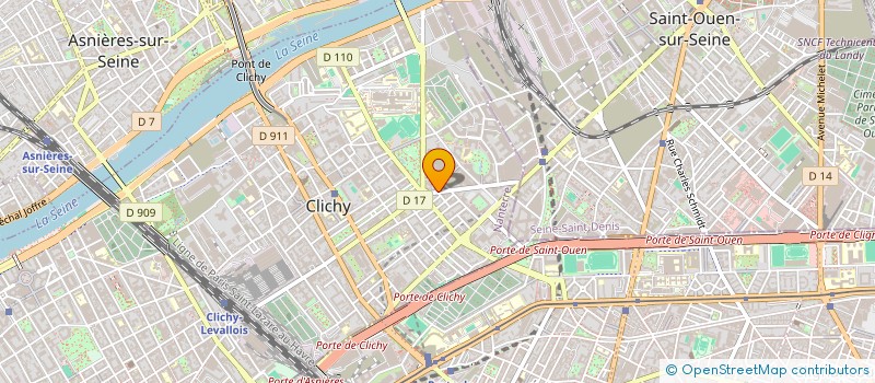 localisation de l'entreprise FULGONI à CLICHY