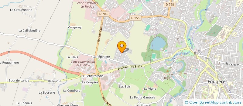 localisation de l'entreprise FULKERIAC  LECOUSSE