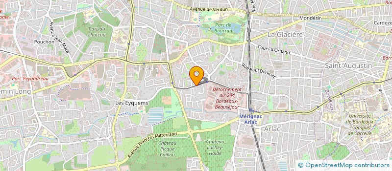 localisation de l'entreprise FULL ACE SPORT FC  MERIGNAC