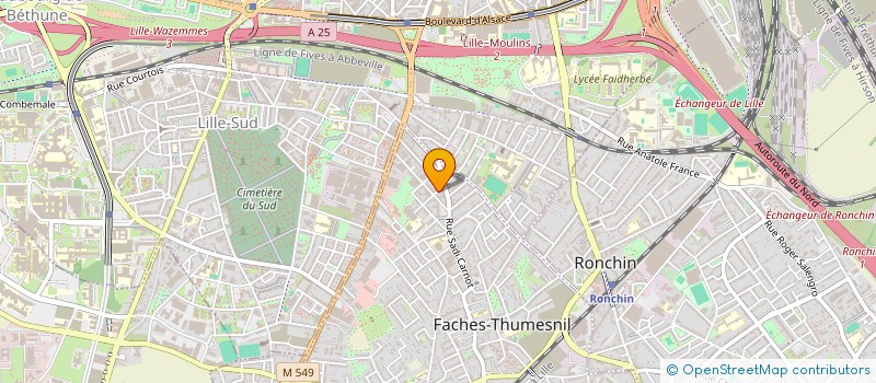 localisation de l'entreprise FULL BATI  FACHES-THUMESNIL