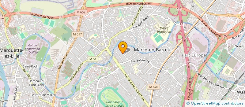 localisation de l'entreprise FULL BENCH GROUP à MARCQ-EN-BARŒUL