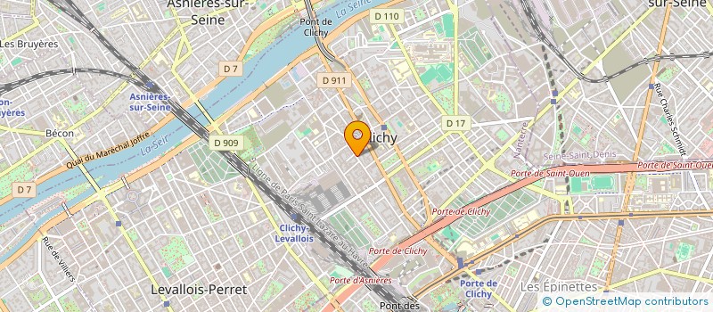 localisation de l'entreprise FULL BODY à CLICHY