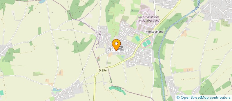 localisation de l'entreprise FULL BOXING CLUB DE CHARVIEU  CHARVIEU-CHAVAGNEUX