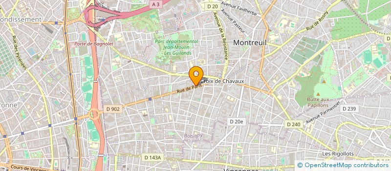 localisation de l'entreprise FULL CAST PROD à MONTREUIL