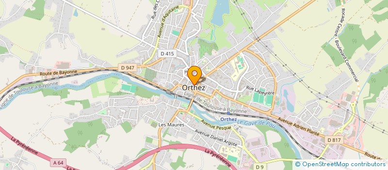 localisation de l'entreprise FULL CONTACT CLUB ORTHEZ à ORTHEZ