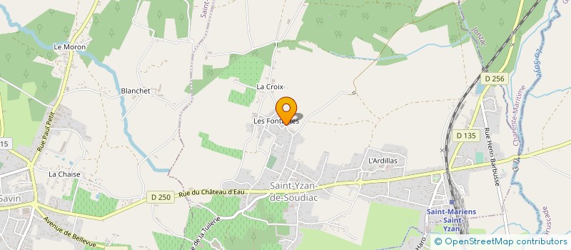 localisation de l'entreprise FULL CONTACT SOUDIACAIS  SAINT-YZAN-DE-SOUDIAC