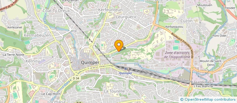 localisation de l'entreprise FULL GARDEN à QUIMPER