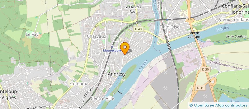 localisation de l'entreprise FULL HOUSE  ANDRESY