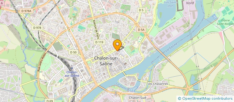 localisation de l'entreprise FULL KARATE CONTACT CHALONNAIS à CHALON-SUR-SAONE