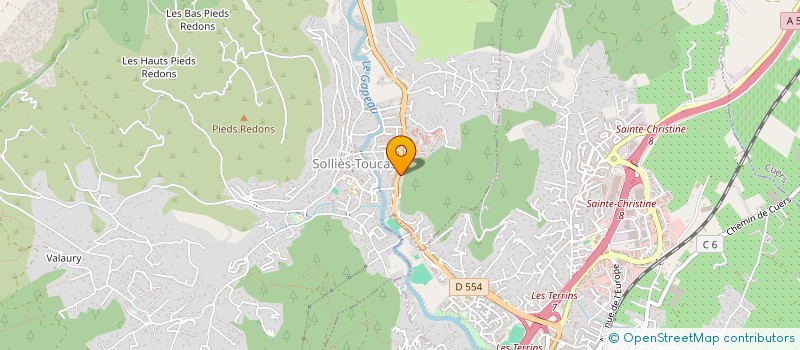 localisation de l'entreprise FULL POWER  SOLLIES-TOUCAS