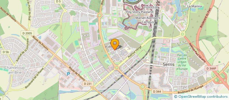 localisation de l'entreprise FULL POWER VAL D ' EUROPE  CHESSY