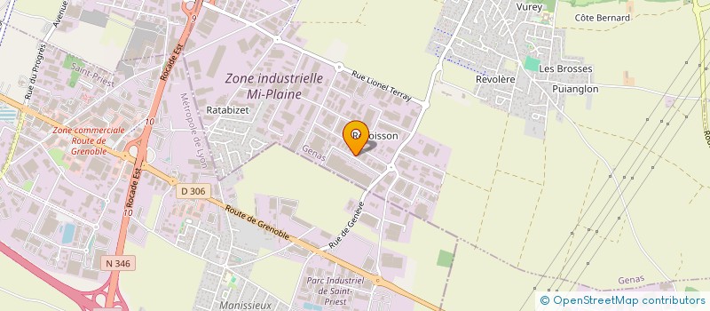 localisation de l'entreprise FULL SERVICES  GENAS