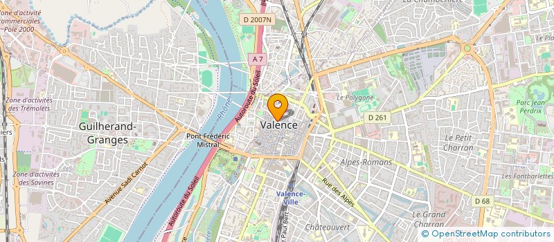 localisation de l'entreprise FULLANA à VALENCE