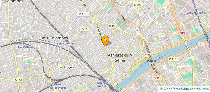 localisation de l'entreprise FULLFACE PARIS à ASNIERES-SUR-SEINE