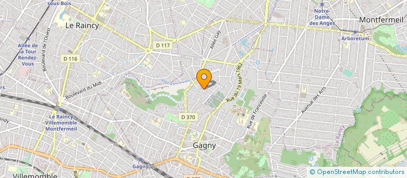 localisation de l'entreprise FULLROCK 84 à GAGNY