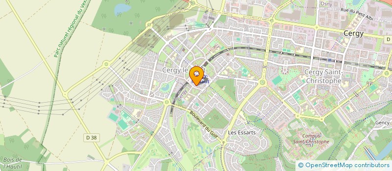 localisation de l'entreprise FULLSTACK FACTORY  CERGY