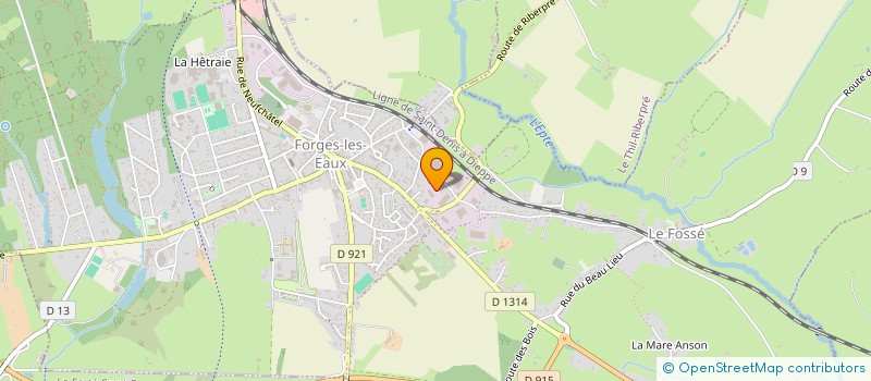 localisation de l'entreprise FULLWOOD PACKO SAS à FORGES-LES-EAUX