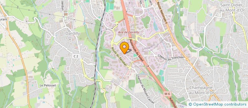 localisation de l'entreprise FULY  DARDILLY