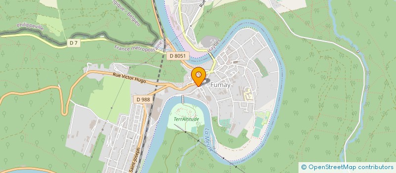 localisation de l'entreprise FUMAY BAZAR  FUMAY