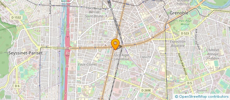 localisation de l'entreprise FUMEX FAMILY à GRENOBLE