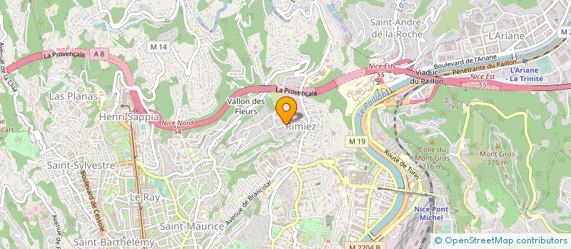 localisation de l'entreprise FUMHENO à NICE