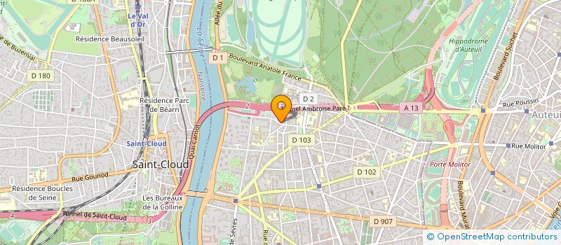 localisation de l'entreprise FUMISTERIE CHAUFFAGE à BOULOGNE-BILLANCOURT