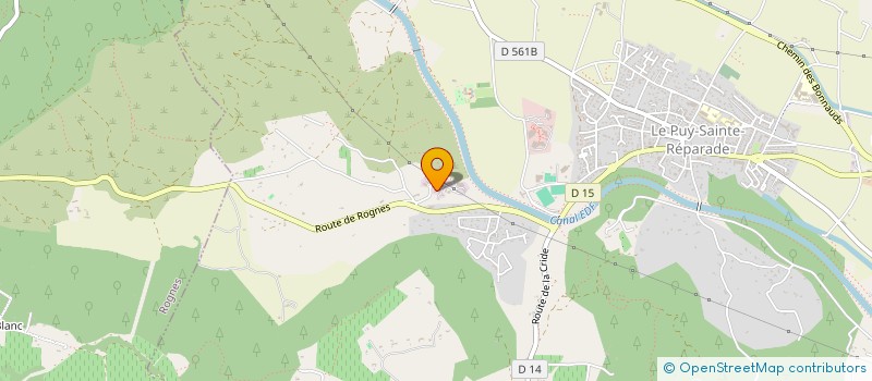 localisation de l'entreprise FUMITEC à LE PUY-SAINTE-REPARADE
