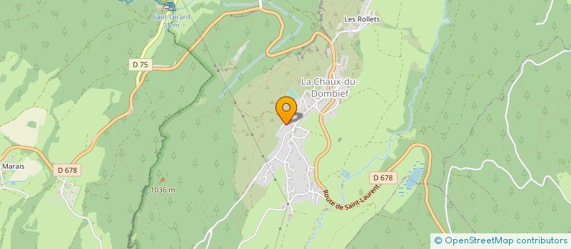 localisation de l'entreprise FUMOIR DU DOMBIEF à LA CHAUX-DU-DOMBIEF