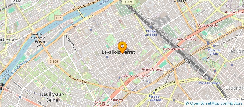localisation de l'entreprise FUN BOWLS à LEVALLOIS-PERRET
