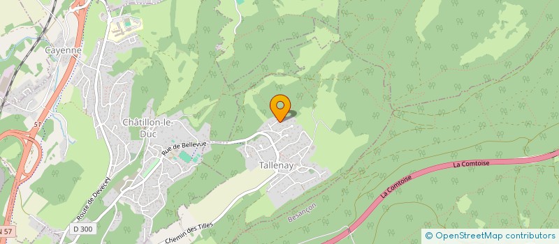 localisation de l'entreprise FUN CIRCUIT  TALLENAY