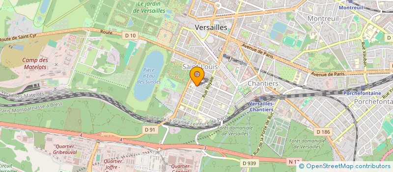 localisation de l'entreprise FUN & FIT à VERSAILLES